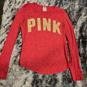Pink Victoria Secret long sleeve women top Size small sleepwear